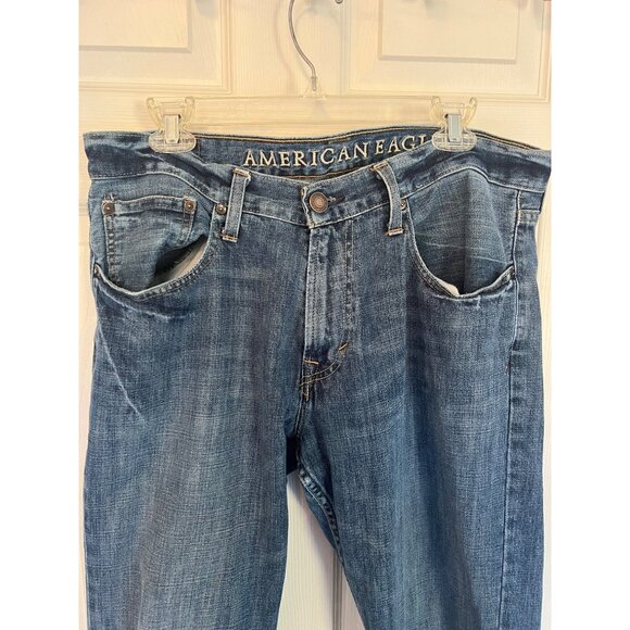 American Eagle Outfitters Original Straight Medium Wash 34 X 34 Men's Jeans - Picture 2 of 10